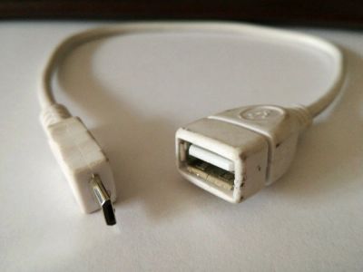 Лот: 10019223. Фото: 1. OTG кабель / microUSB - USB... Дата-кабели, переходники