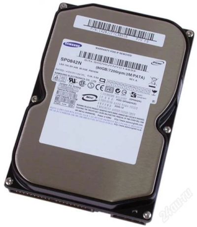 Лот: 1329528. Фото: 1. HDD 80Gb IDE Samsung SP0842N. Жёсткие диски (HDD)