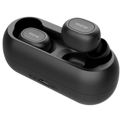Лот: 15077376. Фото: 1. Xiaomi QCY T1. Новые. Черные цвет... Наушники, гарнитуры