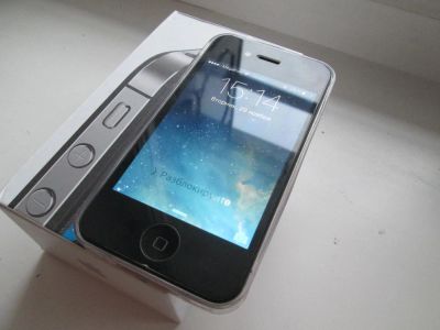 Лот: 8623535. Фото: 1. Iphone 4s/black/8gb( идеальное... Смартфоны