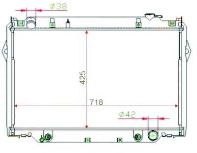 Лот: 3713341. Фото: 1. Радиатор toyota land cruiser 80... Двигатель и элементы двигателя