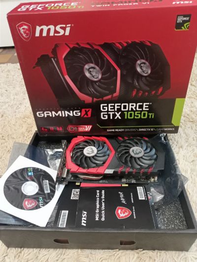 Лот: 19327118. Фото: 1. Видеокарта MSI GTX 1050 Ti gaming... Видеокарты
