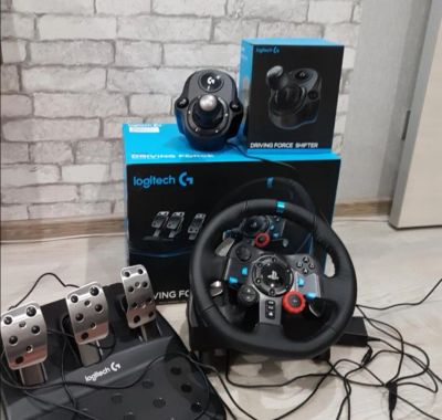 Лот: 25789776. Фото: 1. Logitech G29+МКПП. Рули, джойстики