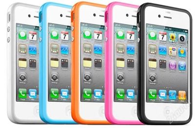 Лот: 1650717. Фото: 1. бампер для iphone 4, 4s !!! добавь... Чехлы, бамперы