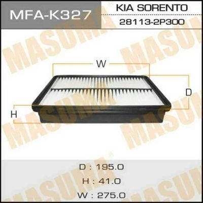 Лот: 18584418. Фото: 1. Воздушный фильтр masuma kia sorento... Расходные материалы