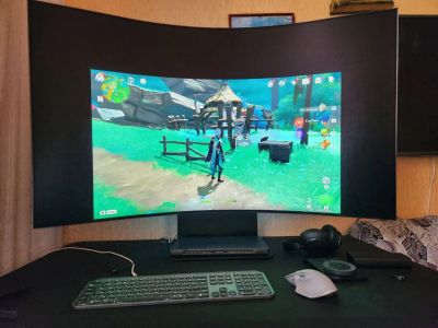 Лот: 21215431. Фото: 1. Samsung Odyssey Ark 55. ЖК-мониторы