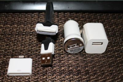 Лот: 3552791. Фото: 1. Набор iPhone 5: USB дата кабель... Зарядные устройства, блоки питания, адаптеры сетевые для смартфонов