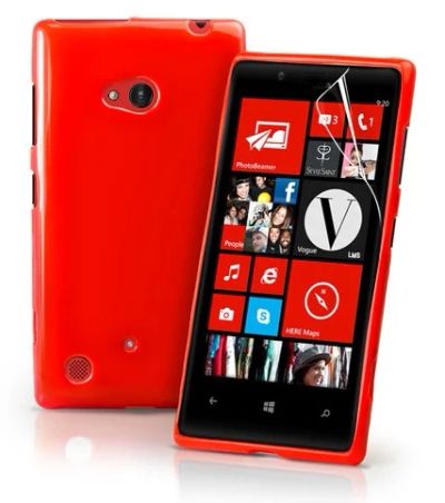 Лот: 3659990. Фото: 1. Nokia Lumia 720 Кейс красный... Чехлы, бамперы