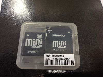 Лот: 12501299. Фото: 1. Карта памяти Mini SD + Adapter... Карты памяти