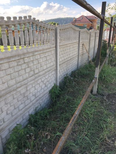 Лот: 12090096. Фото: 1. забор бетонный. Ворота, заборы, шлагбаумы
