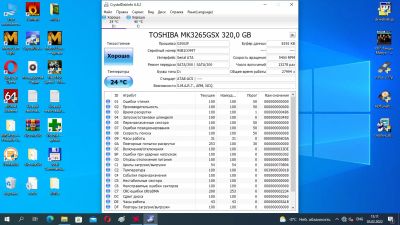 Лот: 18841666. Фото: 1. HDD жесткий диск Toshiba 320Gb... Жёсткие диски (HDD)