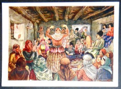 Лот: 7145518. Фото: 1. Открытка Азим-Заде. Свадьба у... Открытки, конверты