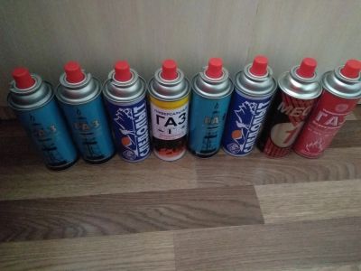 Лот: 16211177. Фото: 1. Газовые баллоны пустые 9 шт. Портативные газовые плиты и горелки