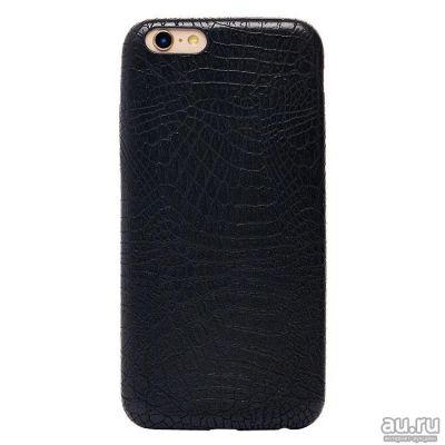 Лот: 12994338. Фото: 1. Чехол iPhone 6/ 6S Силикон Черный... Чехлы, бамперы
