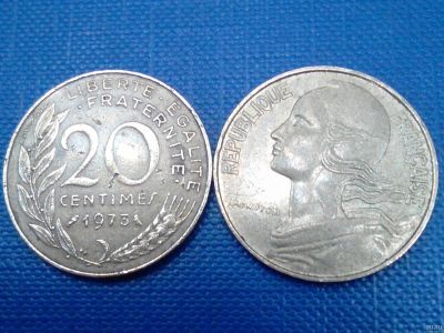 Лот: 13845608. Фото: 1. Монета Франции 20 centimes. Европа