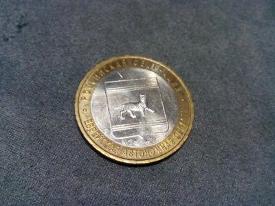 Лот: 3914375. Фото: 1. 10 рублей Еврейская автономная... Россия после 1991 года