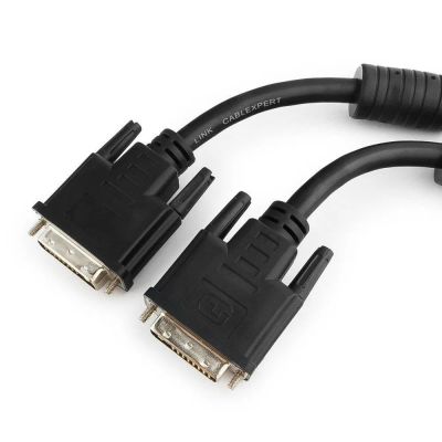 Лот: 22146059. Фото: 1. КАБЕЛЬ CABLEXPERT DVI-D CC-DVIL-BK-6... Шнуры, кабели, разъёмы