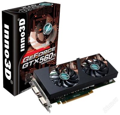 Лот: 4843403. Фото: 1. Inno3D GeForce GTX 560Ti OC Заводской... Видеокарты