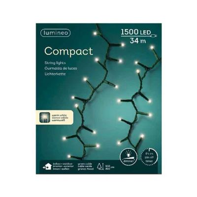 Лот: 16931565. Фото: 1. Гирлянда 34м LED compact lights... Гирлянды, шарики, новогодние аксессуары