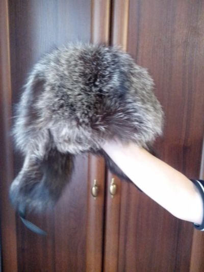Лот: 6700257. Фото: 1. Шапка-ушанка из чернобурки. Головные уборы