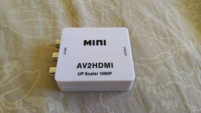 Лот: 13974296. Фото: 1. Mini AV2HDMI Конвертер переходник... Шнуры, кабели, разъёмы