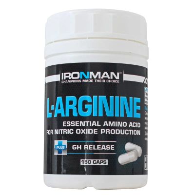 Лот: 7996930. Фото: 1. Ironman L-Arginine 150 капс (аргинин... Спортивное питание, витамины