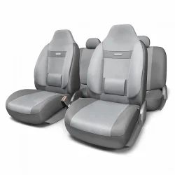 Лот: 14471355. Фото: 1. COM-1105H D.GY/L.GY (M) Авточехлы... Чехлы, коврики, оплетки руля