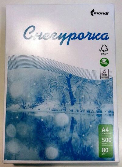 Лот: 18373265. Фото: 1. Бумага для принтера Снегурочка... Бумага
