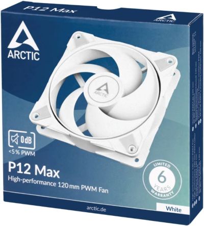 Лот: 24321001. Фото: 1. Вентилятор Arctic P12 MAX White... Системы охлаждения
