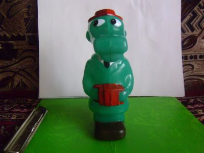 Лот: 21445976. Фото: 1. Советская игрушка-дутыш Крокодил... Игрушки