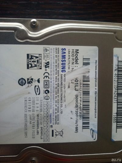 Лот: 13861677. Фото: 1. Жесткий диск Samsung HD501LJ 500GB... Жёсткие диски (HDD)