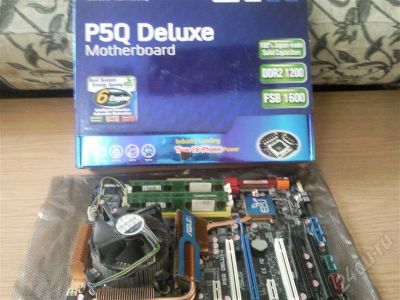 Лот: 648563. Фото: 1. MB ASUS P5Q Deluxe <RET>. Материнские платы