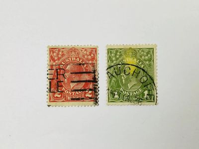 Лот: 23963772. Фото: 1. Король Георг V. Неполная серия... Марки
