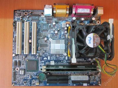 Лот: 2458874. Фото: 1. Материнская плата GIGABYTE 8I845GVM-RZ... Материнские платы