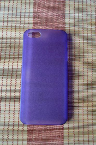 Лот: 4155513. Фото: 1. Чехол iPhone 5, 5S фиолетовый. Чехлы, бамперы