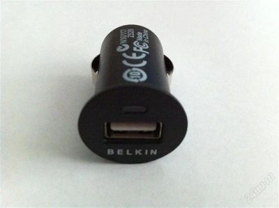 Лот: 2001478. Фото: 1. Зарядное устройство USB в прикуриватель... Зарядные устройства, блоки питания, адаптеры сетевые для смартфонов