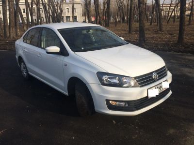 Лот: 10070100. Фото: 1. Volkswagen Polo, 2015 год. Автомобили