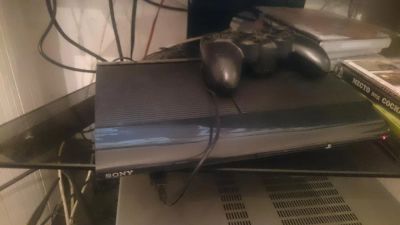 Лот: 6062088. Фото: 1. Ps3, super slim, + gta v и last... Игровые приставки, консоли