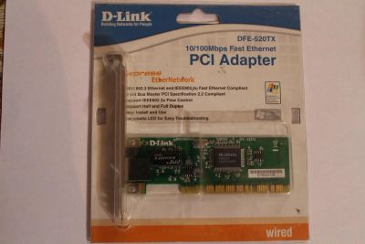 Лот: 4169306. Фото: 1. Сетевая карта PCI DFE-520TX 10... Сетевые карты