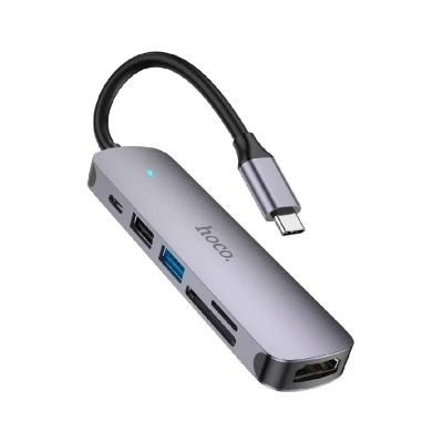 Лот: 22195741. Фото: 1. USB-концентратор HOCO HB28 6 Гнезд... Дата-кабели, переходники