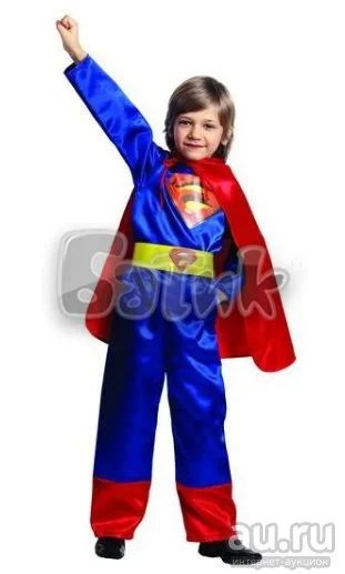 Лот: 16934695. Фото: 1. Новый новогодний костюм Супермен... Детские карнавальные, праздничные костюмы