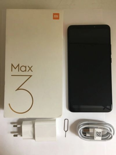 Лот: 14730744. Фото: 1. Xiaomi Mi Max 3 64Gb Black (Б... Смартфоны