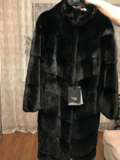 Лот: 12672342. Фото: 1. НОВАЯ шуба норковая Black Nafa. Верхняя одежда