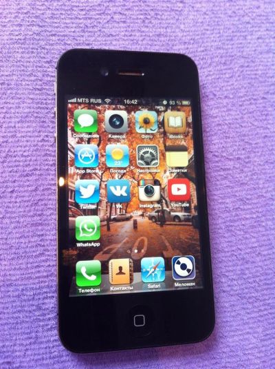 Лот: 3178568. Фото: 1. iPhone 4S 32 gb black ( обмен... Смартфоны