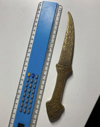 Лот: 19131031. Фото: 1. Древний турецкий кинжал!. Античные