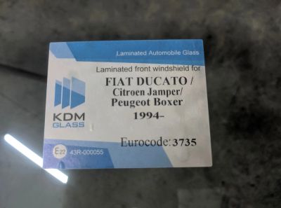Лот: 25092991. Фото: 1. Стекло лобовое Fiat Ducato 1994-... Кузов