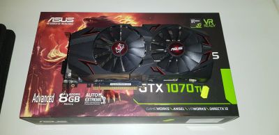 Лот: 16752214. Фото: 1. Видеокарта Asus GeForce GTX 1070... Видеокарты