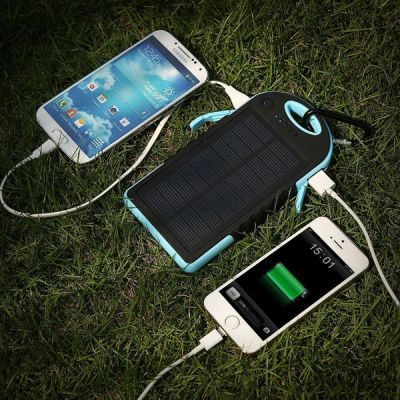 Лот: 8848411. Фото: 1. Внешний аккумулятор Solar Power... Внешние, портативные аккумуляторы для смартфонов (Power bank)
