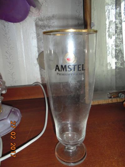 Лот: 9143195. Фото: 1. бокал Amstel. Кружки, стаканы, бокалы