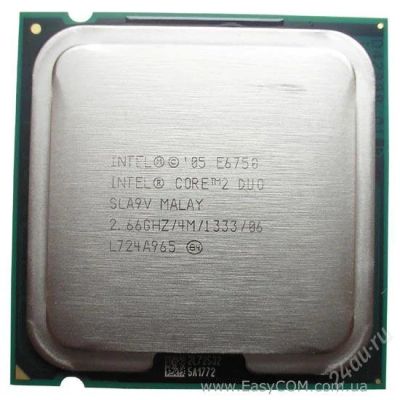 Лот: 2020211. Фото: 1. Intel Core 2 Duo Processor E6750. Процессоры